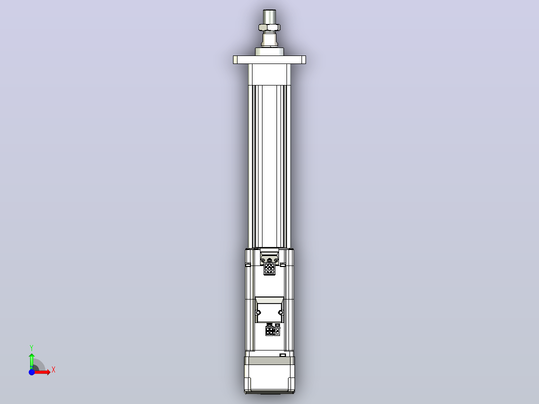 轻载电动缸TPA-ESR40-1210C-L200-MR-FA-W-P40-C3前视图