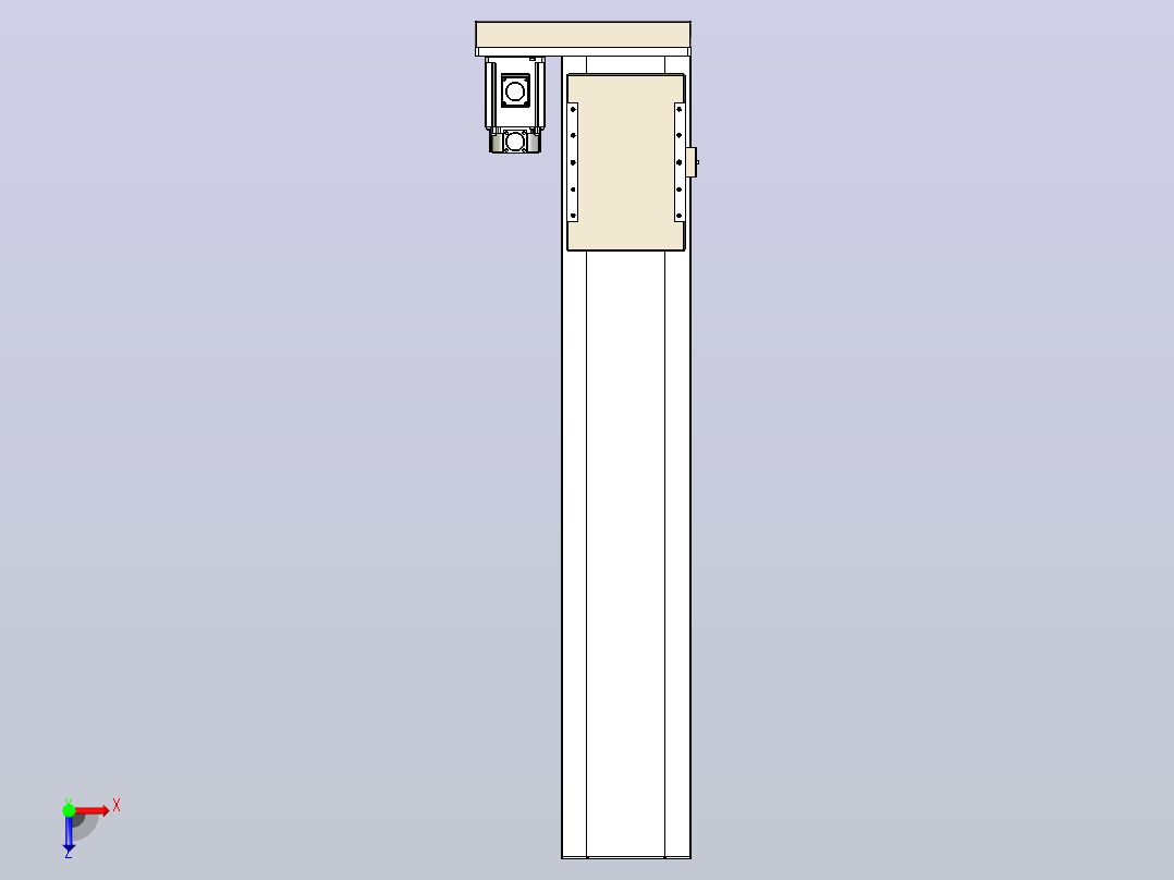 滚珠丝杠直线轴带导轨全封闭TPA-HCR-220D-3210C-L1000-MR-C-P1K-N3俯视图