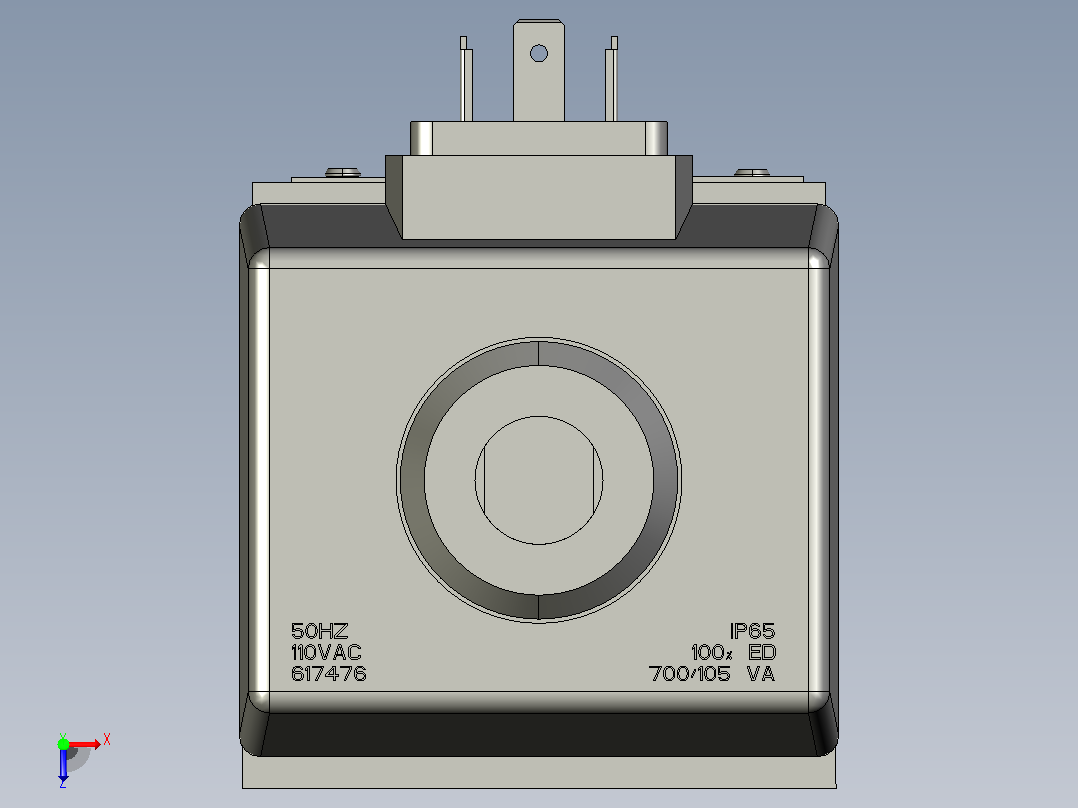 伊顿液压元件DG4V-5-C-U-20-AC-ROCK俯视图