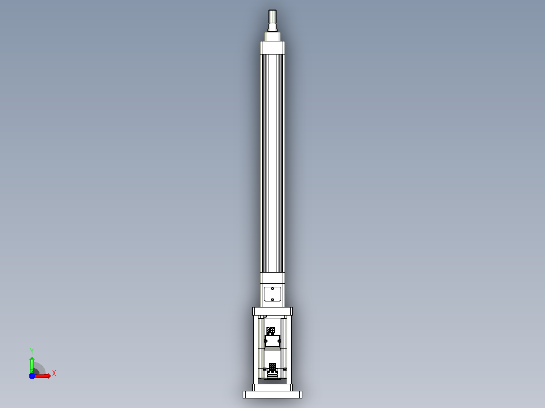 轻载电动缸TPA-ESR40-1210C-L350-M-FB-W-P40-C3前视图
