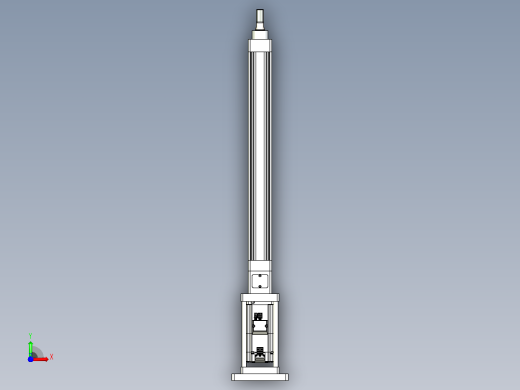 轻载电动缸TPA-ESR40-1210C-L350-M-FB-W-P40-C3前视缩略图