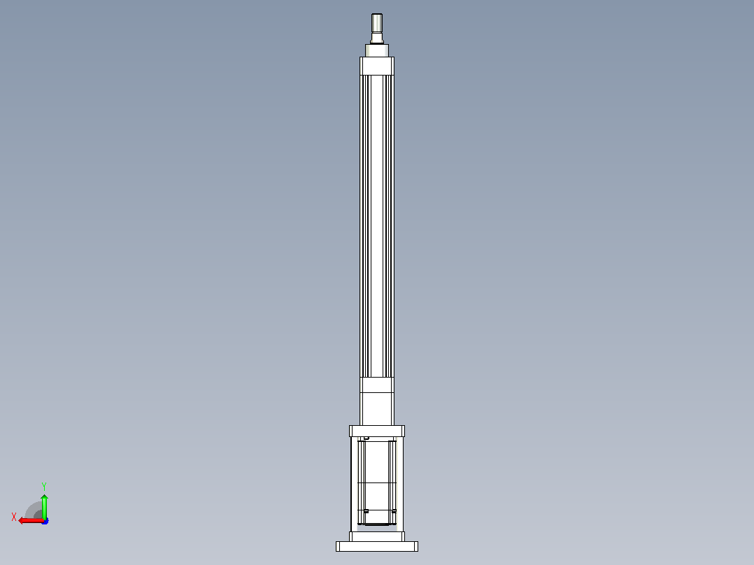 轻载电动缸TPA-ESR40-1210C-L350-M-FB-W-P40-C3后视图