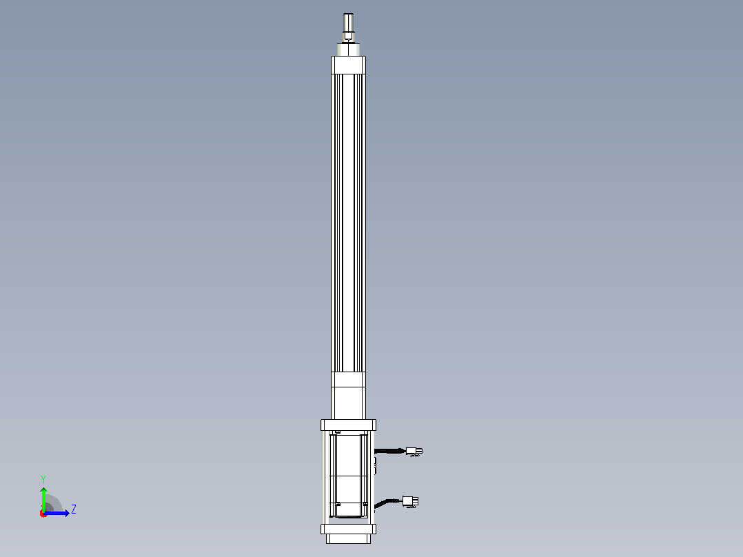 轻载电动缸TPA-ESR40-1210C-L350-M-FB-W-P40-C3左视图