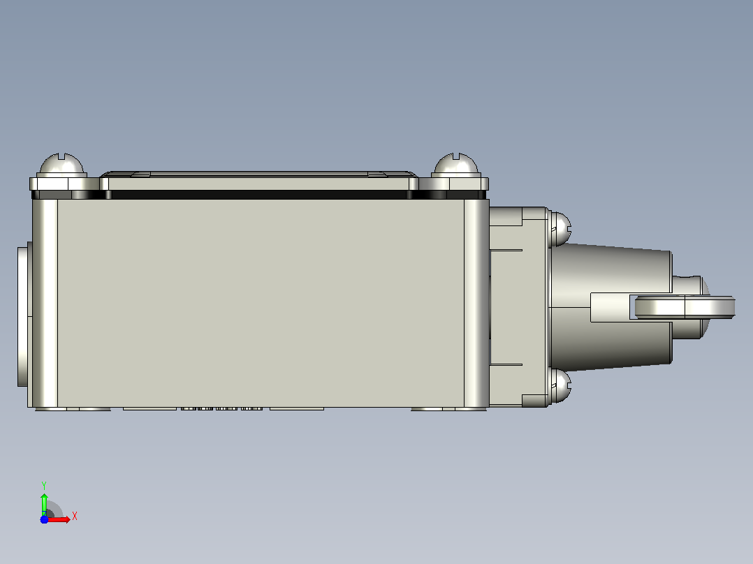 YBLX-K3_20S_L行程开关三维模型202104前视图