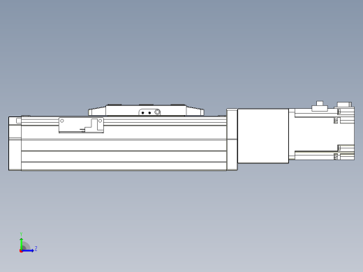 滚珠丝杠直线轴内置导轨TPA-GCR-80-1610C-L50-M-M20-N3左视缩略图
