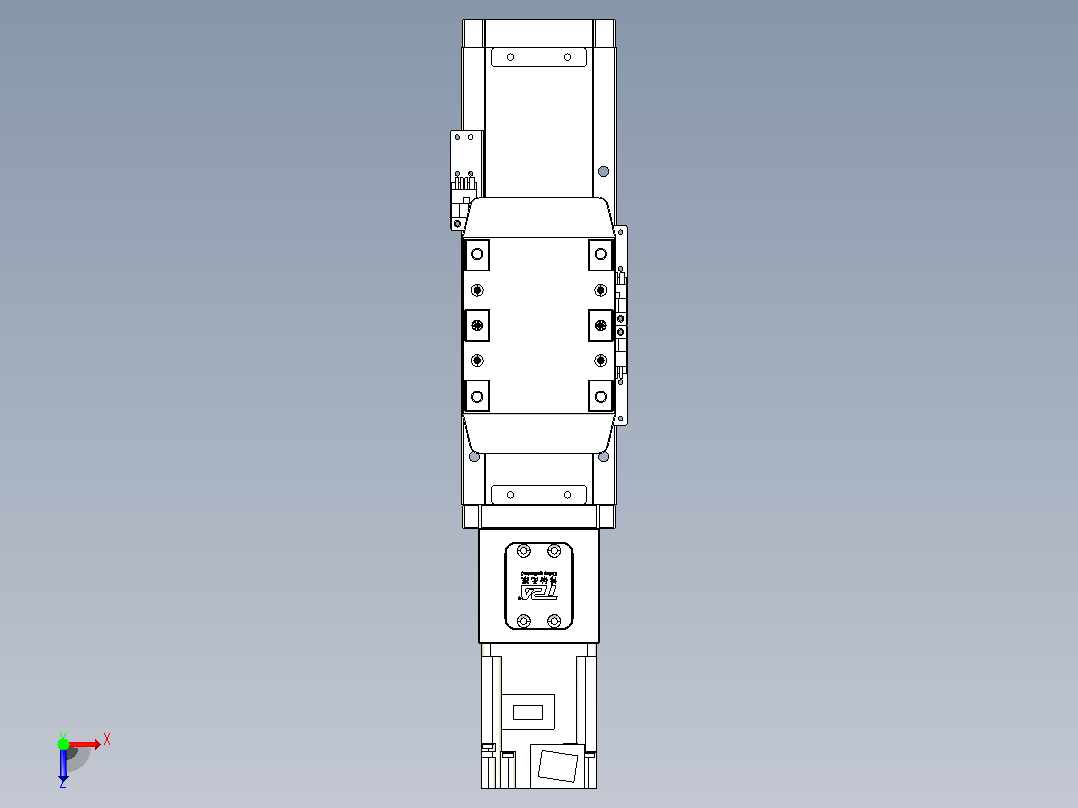滚珠丝杠直线轴内置导轨TPA-GCR-80-1610C-L50-M-M20-N3俯视图