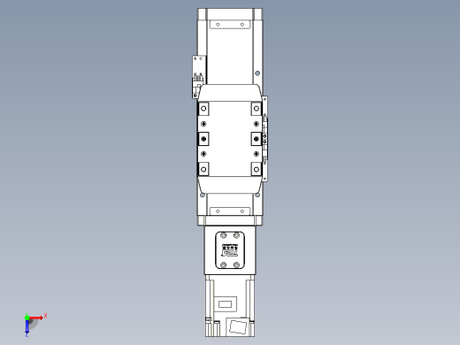滚珠丝杠直线轴内置导轨TPA-GCR-80-1610C-L50-M-M20-N3俯视缩略图