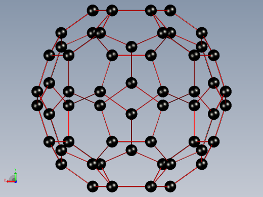 布基球- C60分子后视缩略图