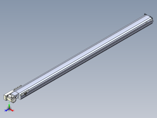 皮带直线轴半封闭可选导轨TPA-HNB-175D-140-L2600-ML-C-P75-N3主视缩略图