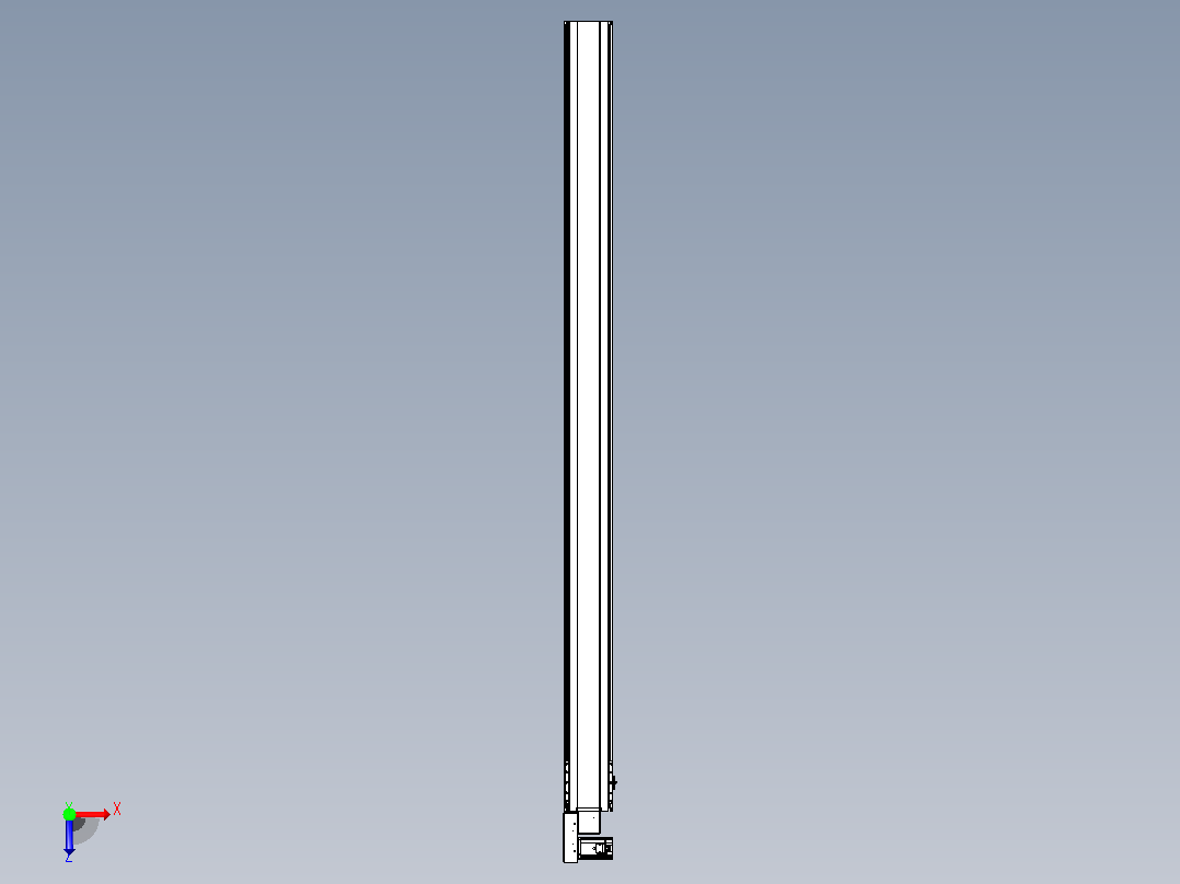 皮带直线轴半封闭可选导轨TPA-HNB-175D-140-L2600-ML-C-P75-N3俯视图