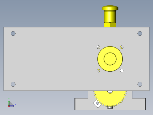 旋转固定机构左视缩略图