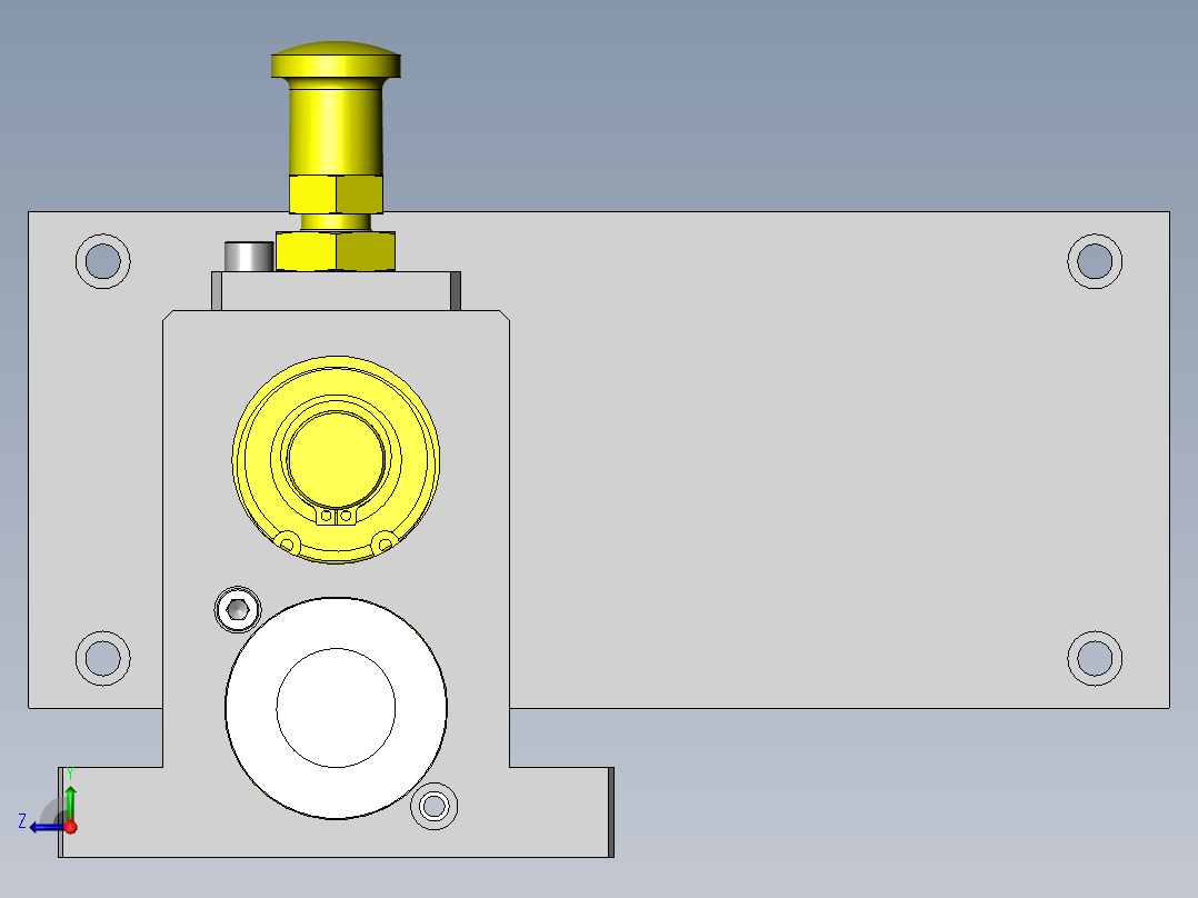 旋转固定机构右视图