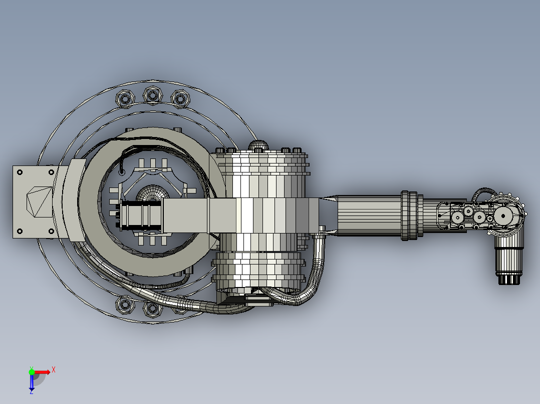 ndustrial-robotic-arm-kuka俯视图