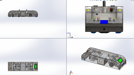 双驱双向潜伏式AGV小车 sw15可编辑缩略图