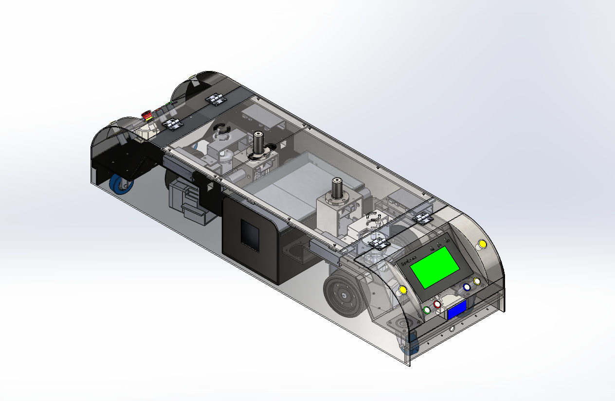 双驱双向潜伏式AGV小车 sw15可编辑
