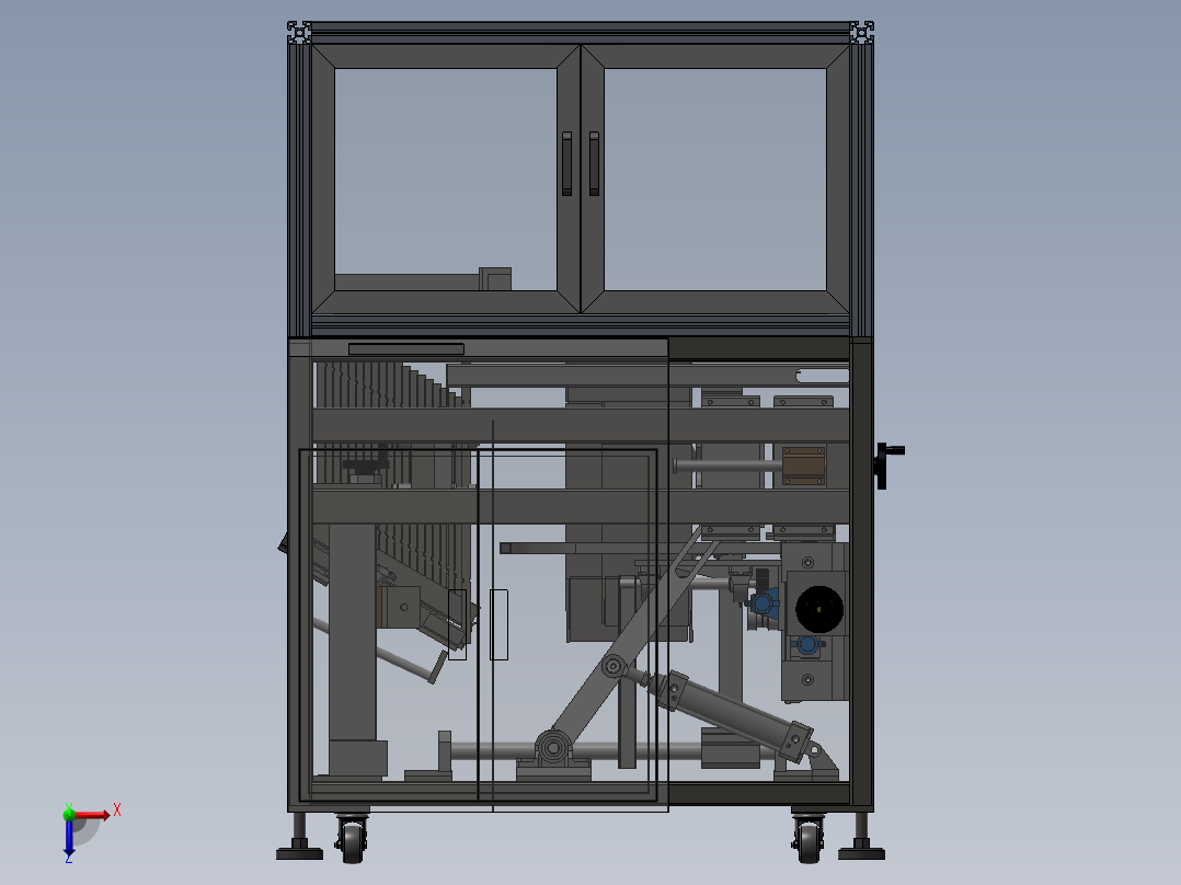 自动折纸箱机sw2020俯视图