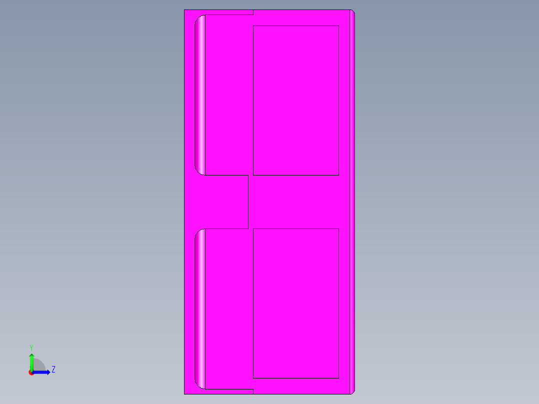 充电插头左视图