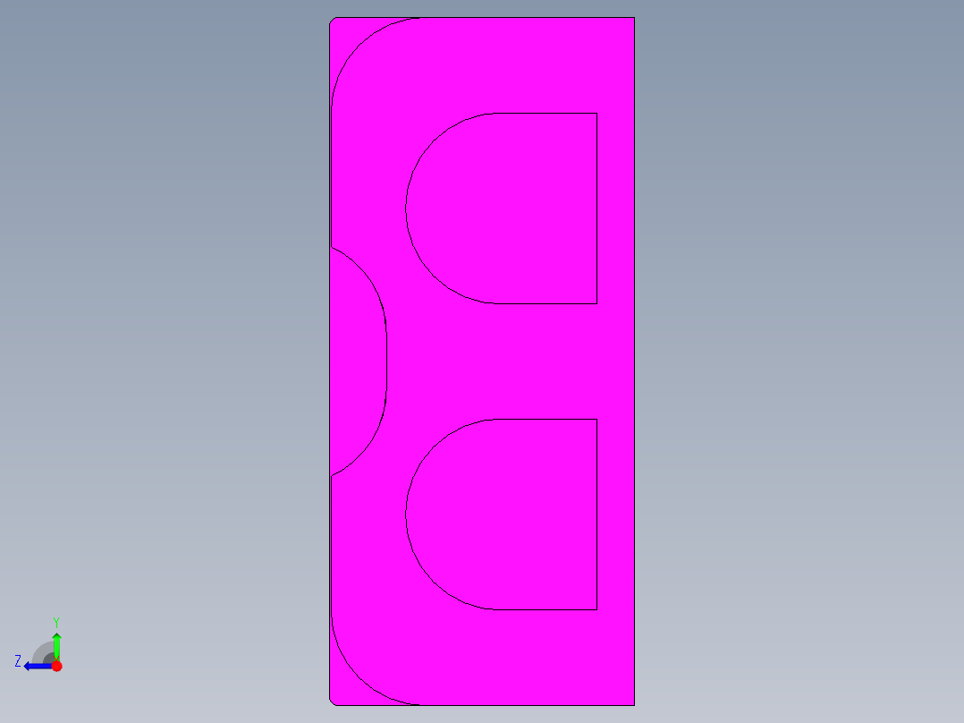 充电插头右视图