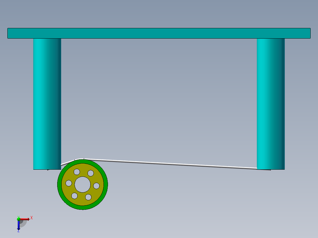 滚轮动画俯视图