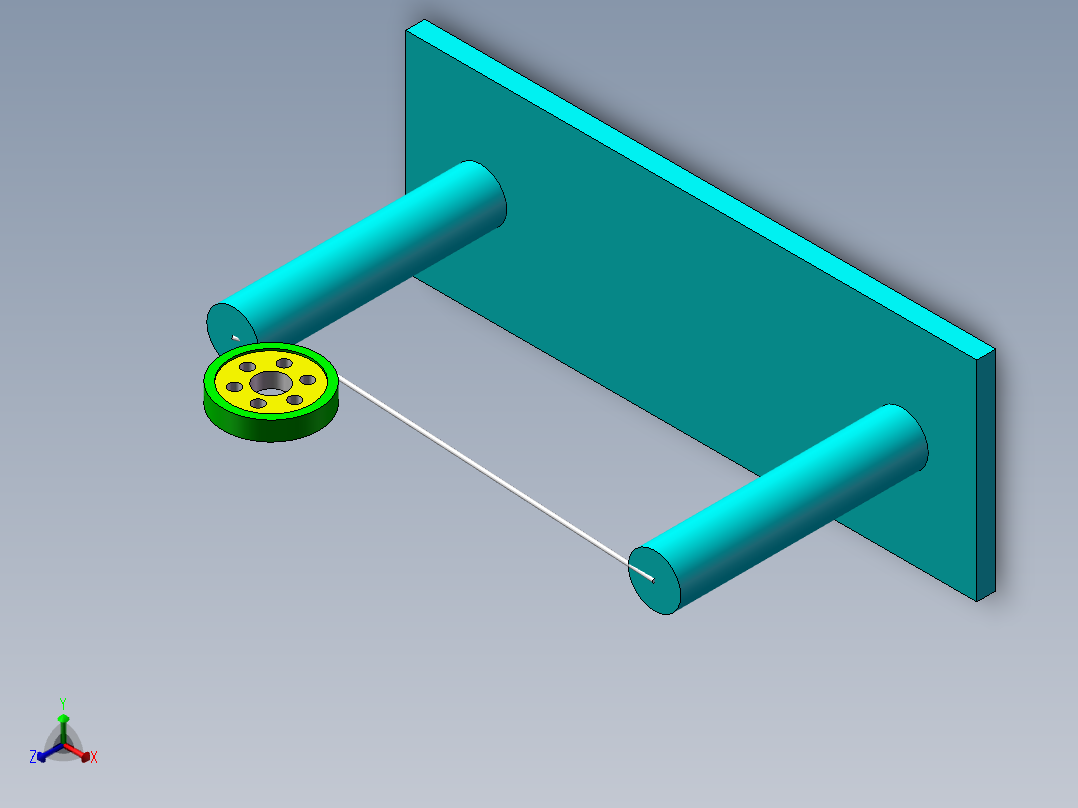 滚轮动画正等轴测图