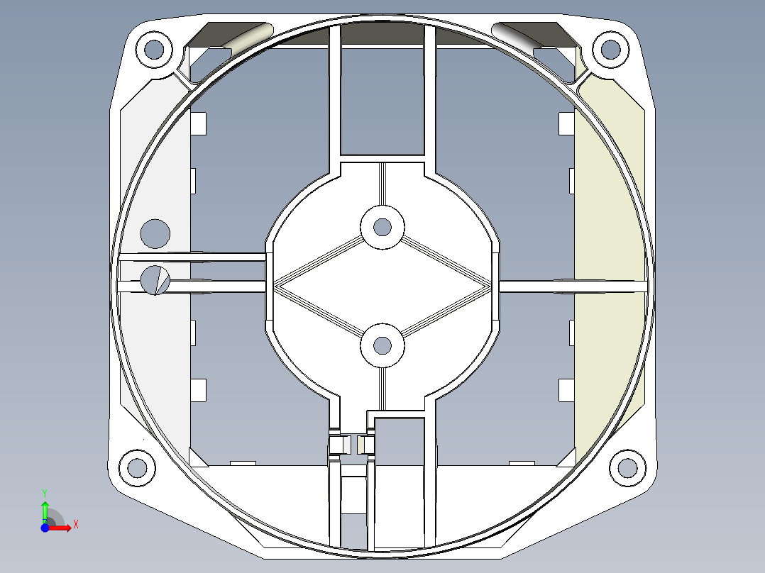 电器支架前视图