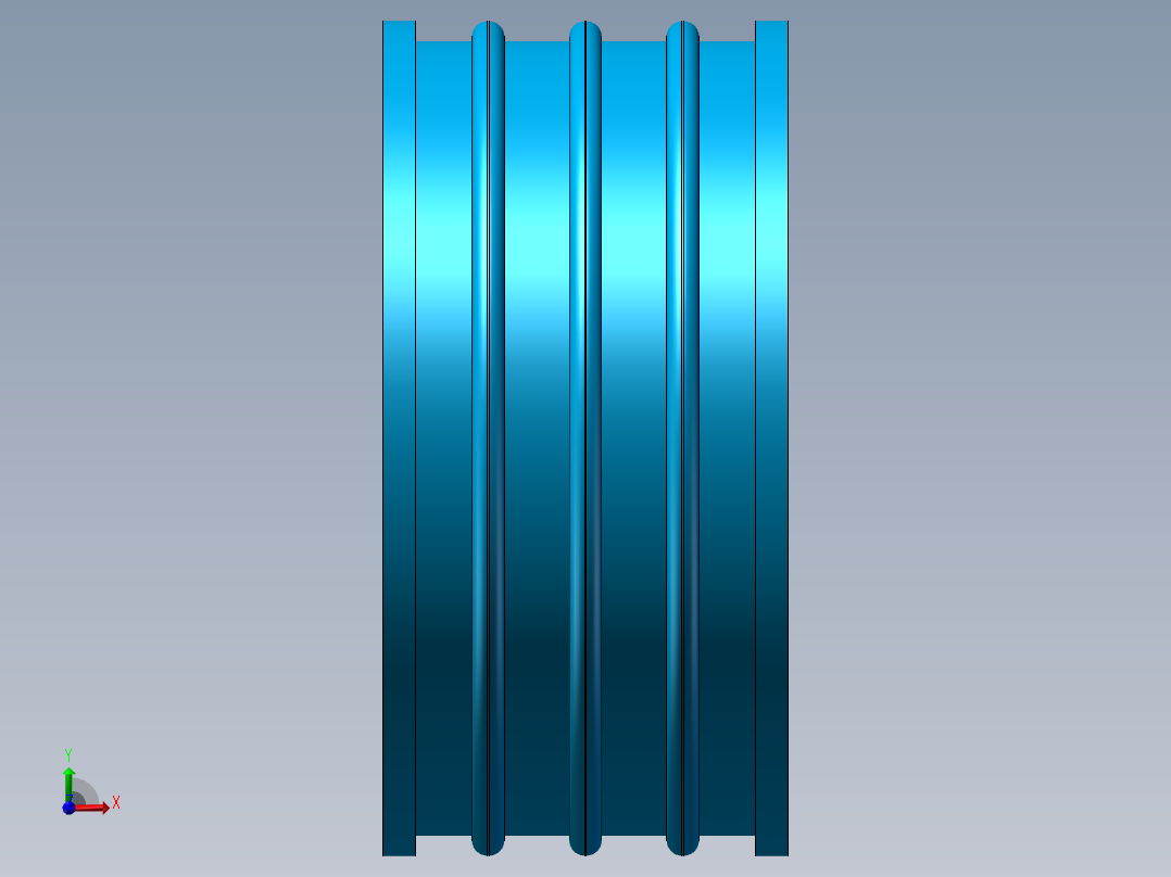 蓝色轮毂前视图