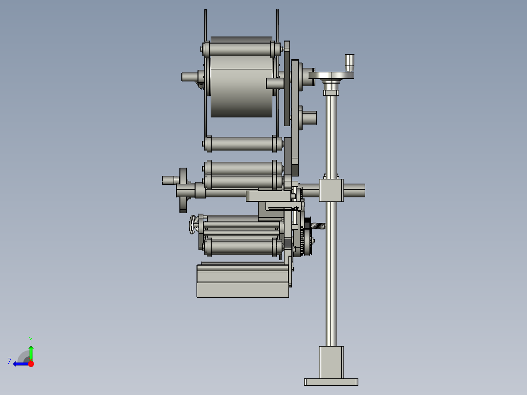 平面贴标机右视图