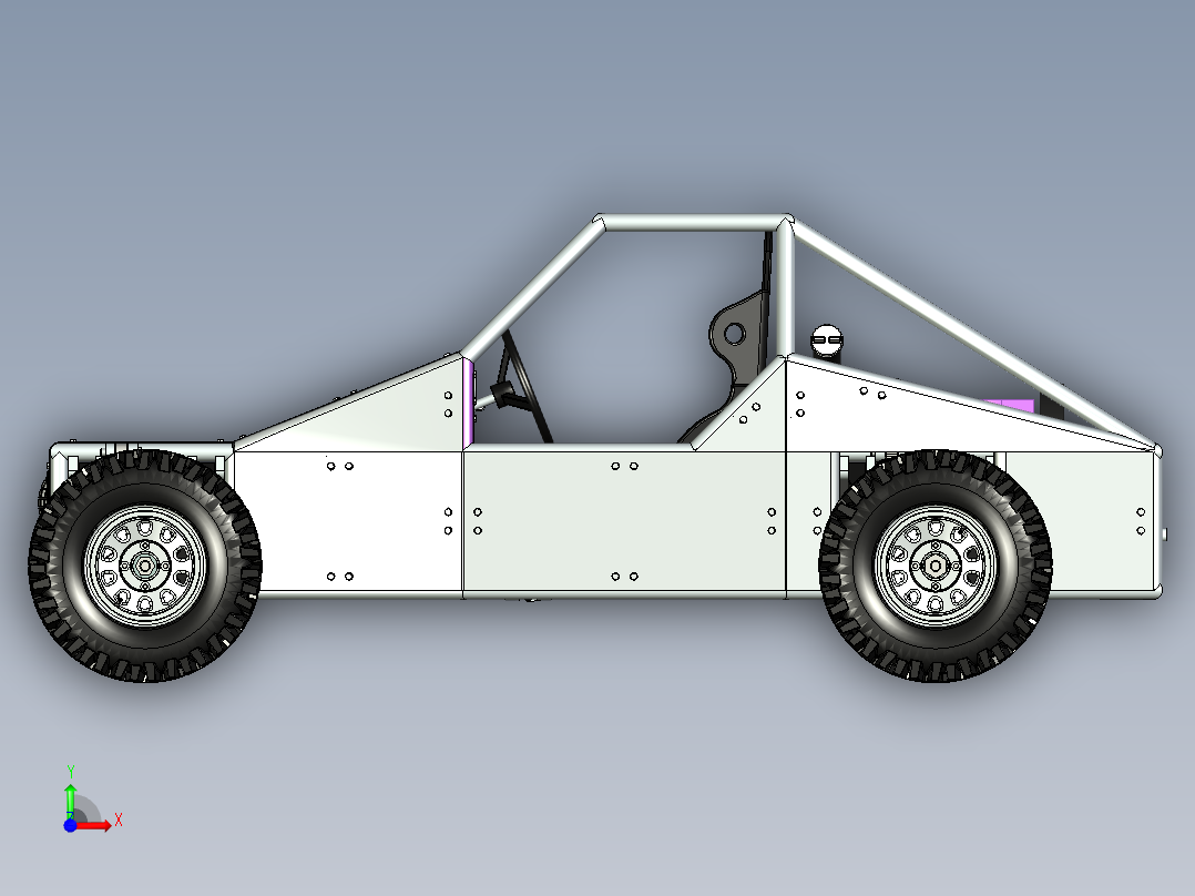 沙漠赛车前视图