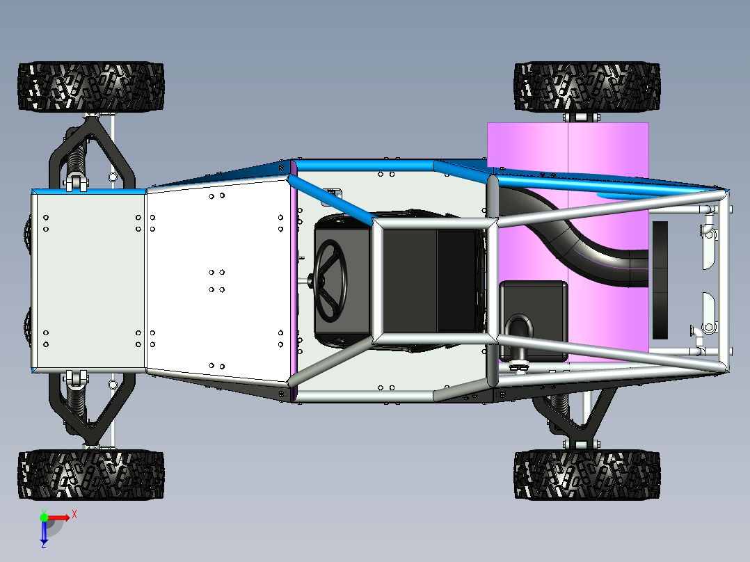 沙漠赛车俯视图