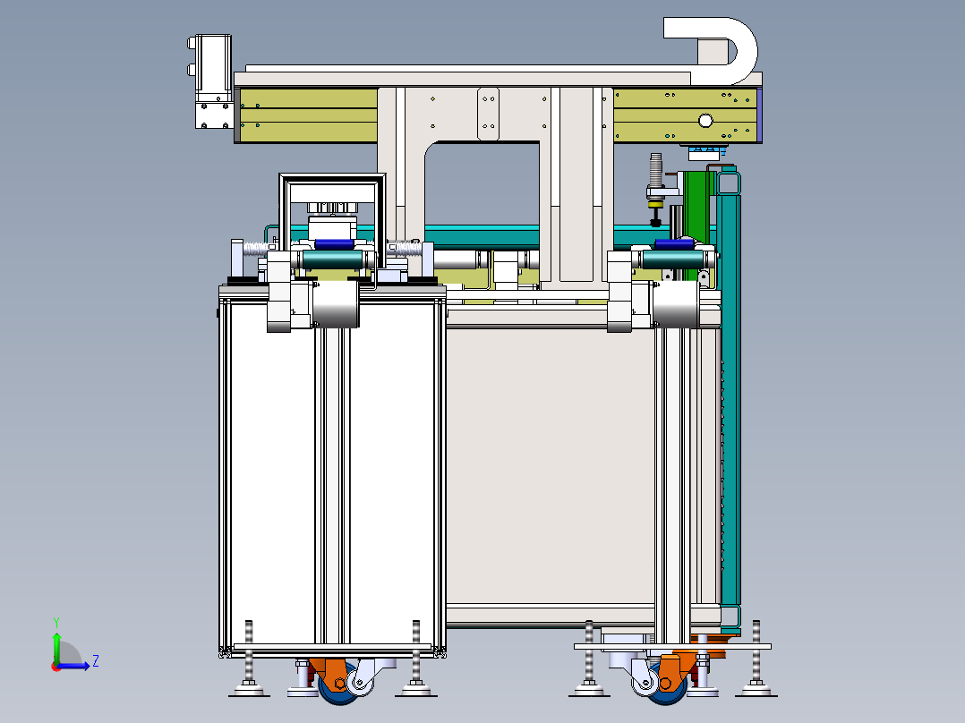 自动上料分选流水线左视图