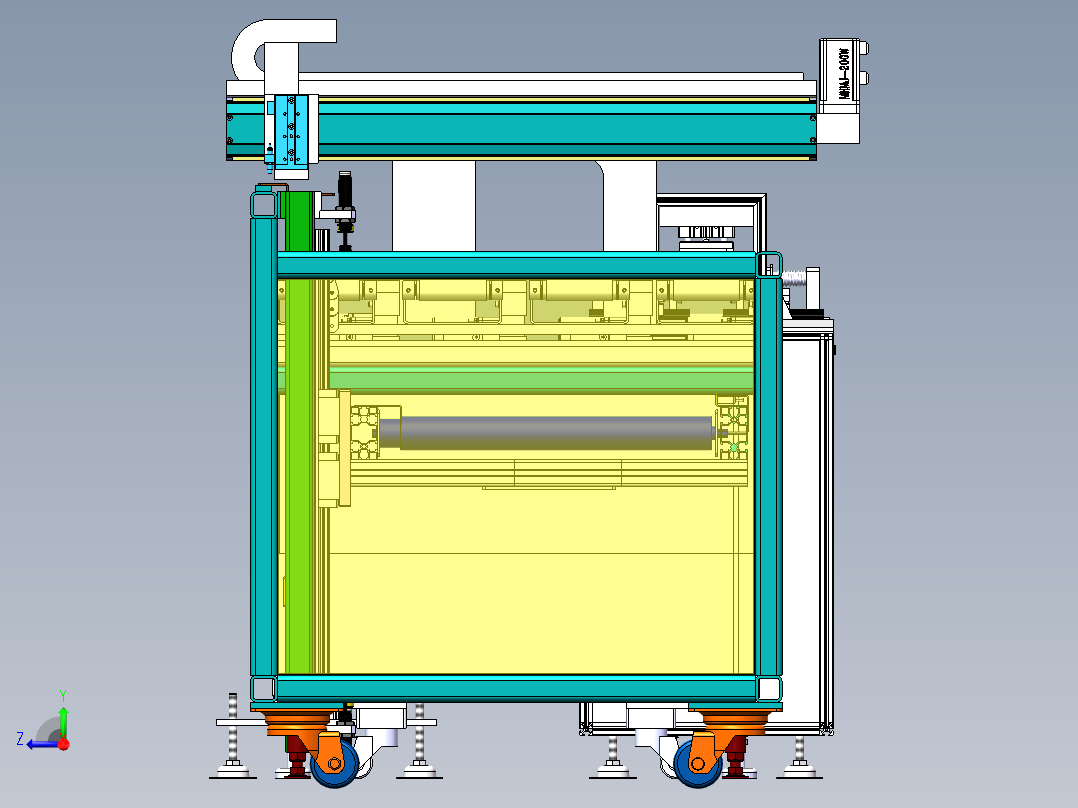 自动上料分选流水线右视图