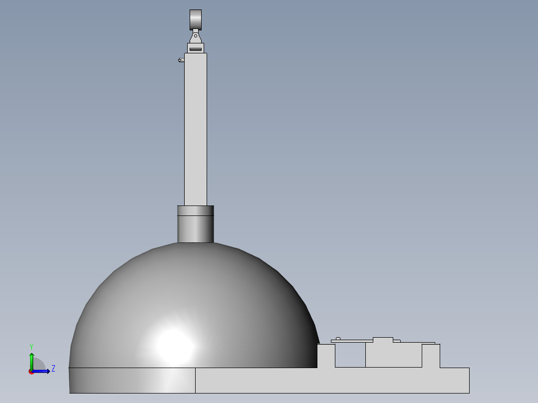 普通话测试装置用安装底座左视图