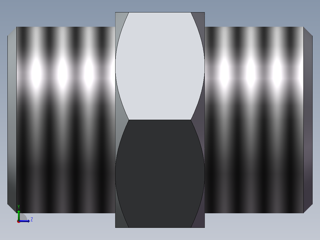 对丝接头左视图