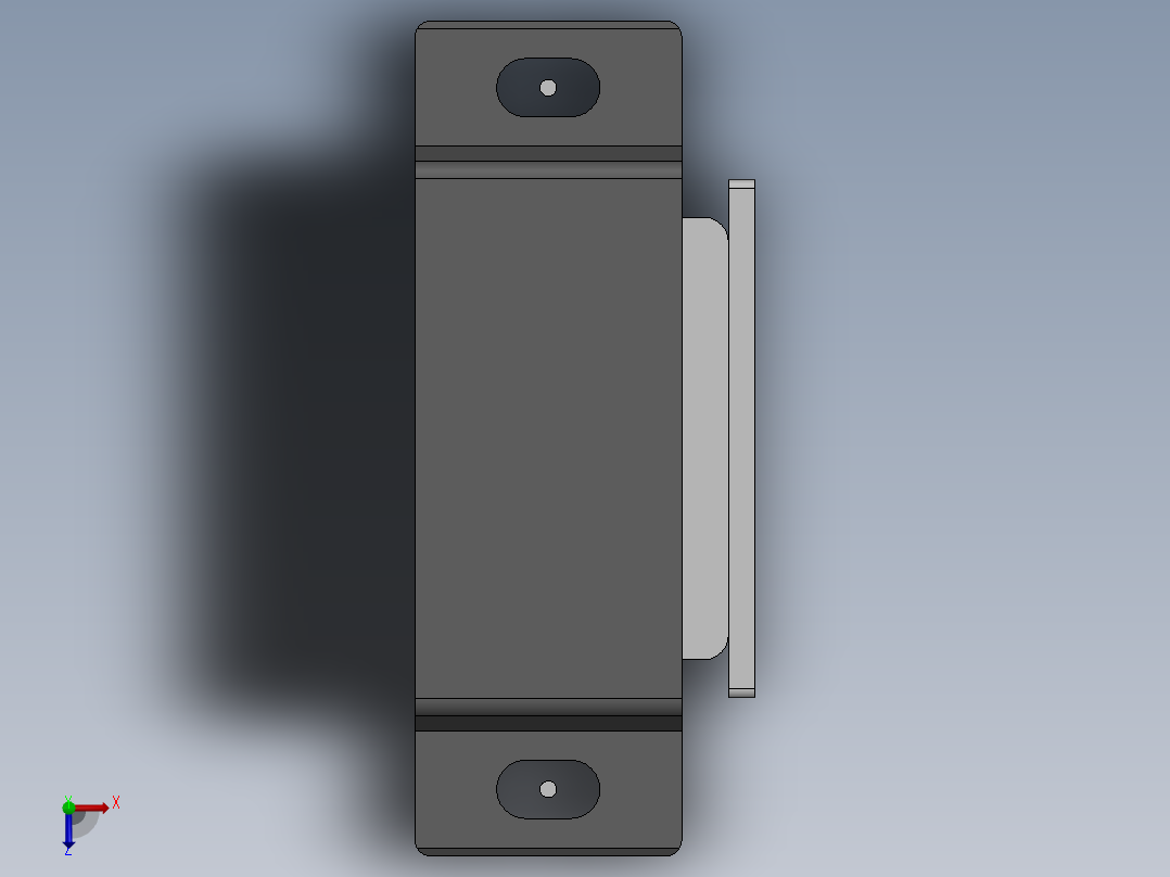 怡合达磁吸HFU03-35俯视图