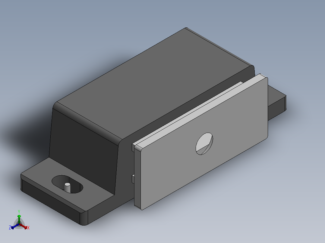 怡合达磁吸HFU03-35正等轴测图