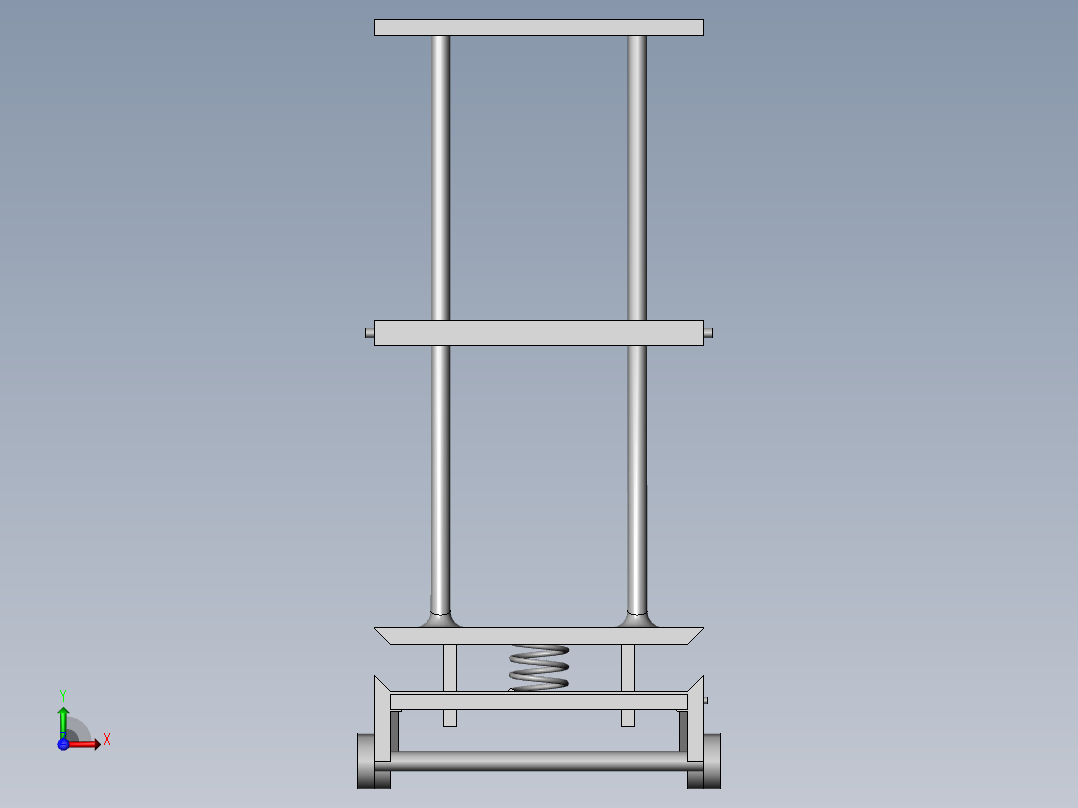 门诊护理用具有伸缩功能的行走辅助装置前视图