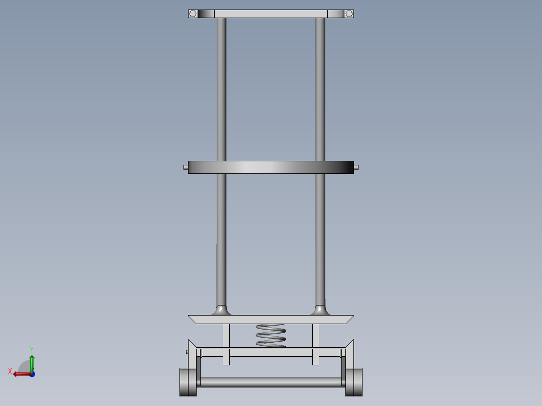 门诊护理用具有伸缩功能的行走辅助装置后视图