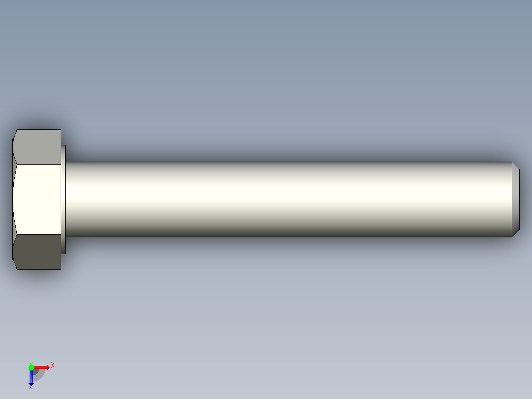 螺钉-DIN_931-M5x0.8x30.stp俯视图