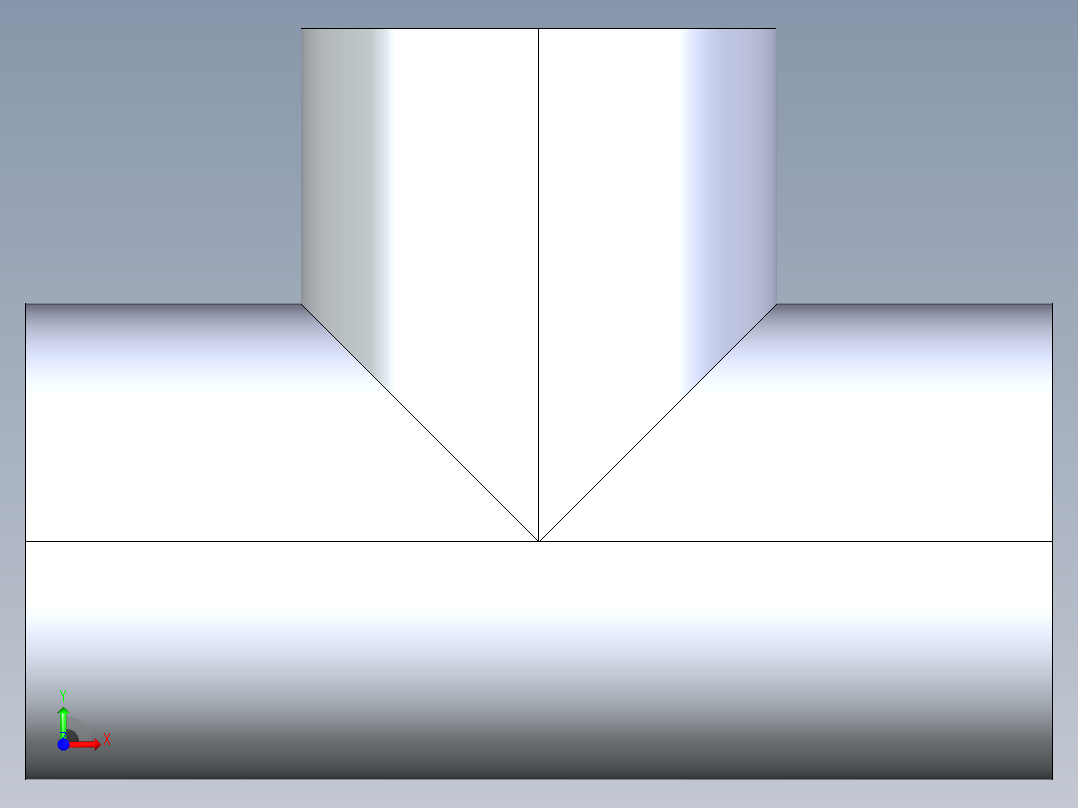 聚氯乙烯配件03-Sch80_Tee_SxSxFPT_802-010_1in前视图