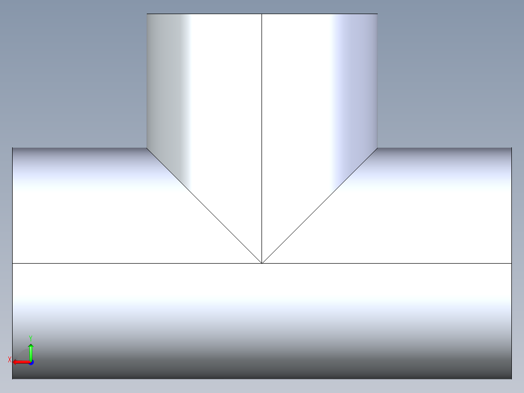 聚氯乙烯配件03-Sch80_Tee_SxSxFPT_802-010_1in后视图