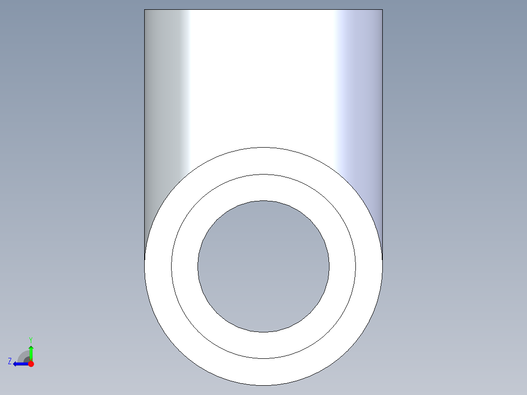 聚氯乙烯配件03-Sch80_Tee_SxSxFPT_802-010_1in右视图