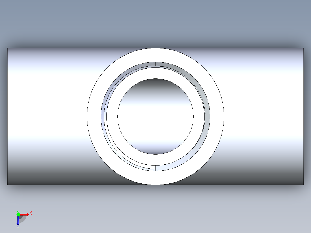 聚氯乙烯配件03-Sch80_Tee_SxSxFPT_802-010_1in俯视图