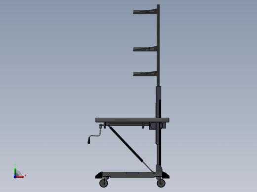 手摇升降式工作台前视缩略图