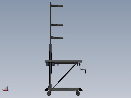 手摇升降式工作台后视缩略图