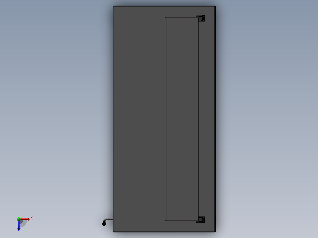 手摇升降式工作台俯视图