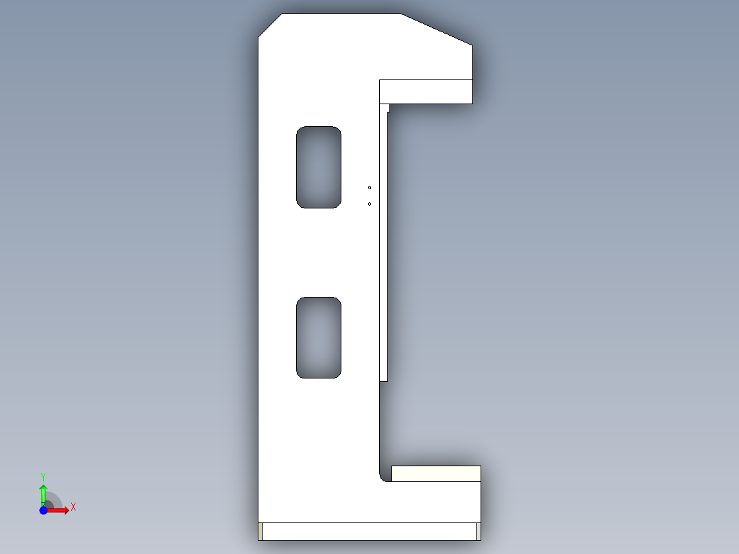 蜗杆组件压机前视图