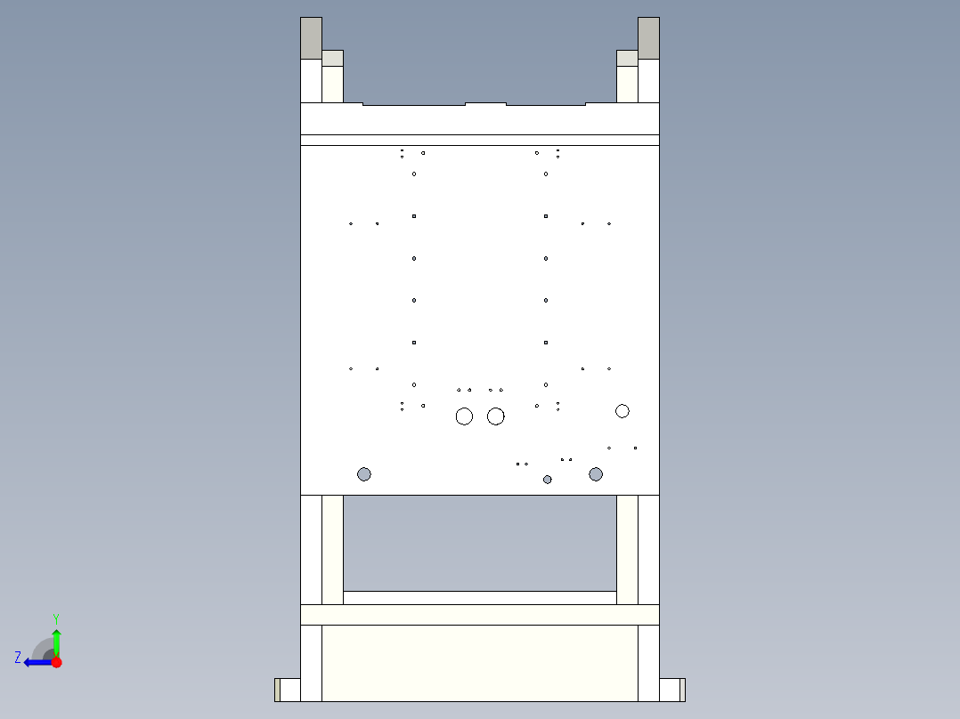 蜗杆组件压机右视图