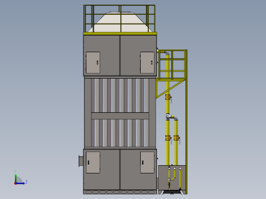 2w湿电除尘器左视缩略图