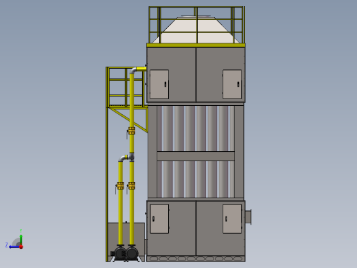 2w湿电除尘器右视缩略图
