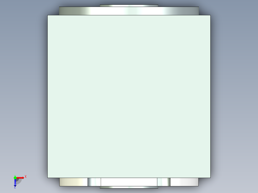 换向器PW70双孔 PLX60-L2 14-50-70-M4.stp俯视图